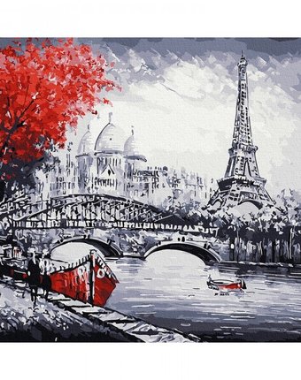 Molly Картина по номерам Парижский пейзаж 40х50 см