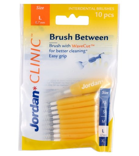 Межзубные ершики JORDAN CLINIC BRUSH BETWEEN 0,7 mm размер L