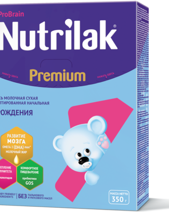 Миниатюра фотографии Молочная смесь nutrilak premium 1 0-6 месяцев, 350 г