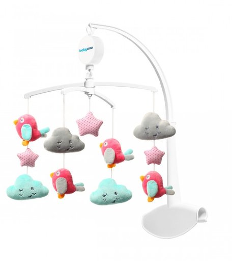 Мобиль BabyOno Универсальная карусель - Птички и Облачка