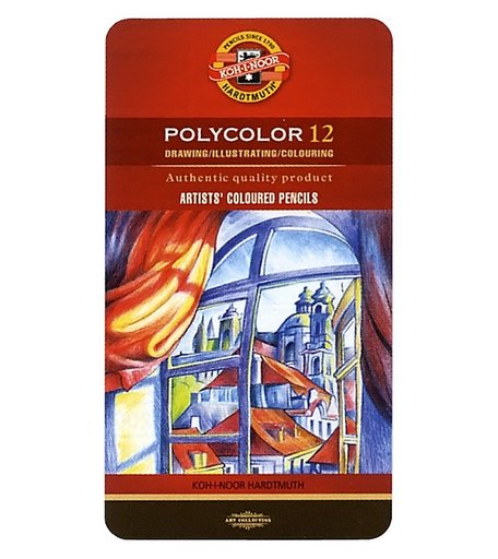 Koh-i-Noor Набор карандашей цветных Polycolor 12 цветов 3822/12