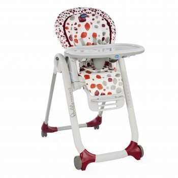 Стульчик высокий Chicco Polly Progress CHERRY, цвет: красный