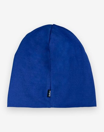 Синяя шапка с принтом Gulliver