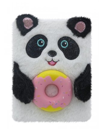 Миниатюра фотографии Mihi mihi блокнот плюшевый сквиш панда а5