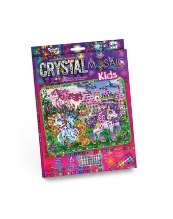 Набор для творчества Данко-Тойс Crystal Mosaic Kids Прекрасные Пони