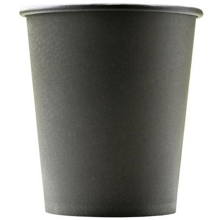 Комус Стакан одноразовый бумажный Total Black 250 мл 75 шт.