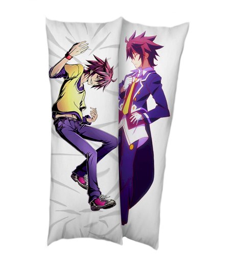 Подушка декоративная Super01 Сора Нет игры - нет жизни подушка, наволочка 150 х 50 см