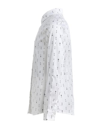Миниатюра фотографии Белая блузка с орнаментом &quot;ключи&quot; gulliver
