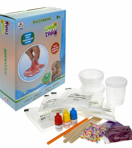 Набор для опытов Слайм тайм Сделай надувной слайм