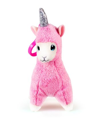 Миниатюра фотографии Мягкая игрушка-брелок "лама-единорог" lana ty beanie boo`s, розовый