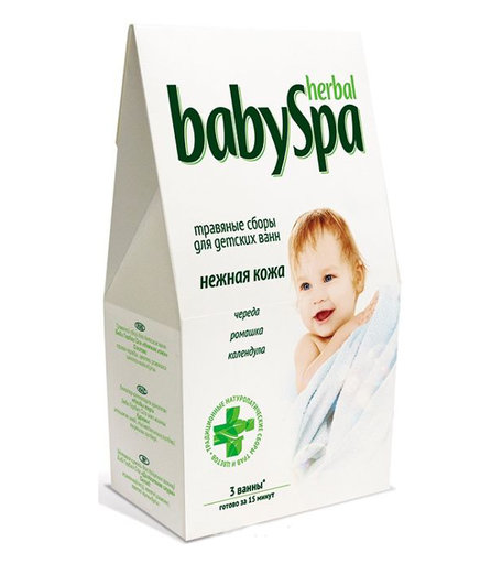 Травяной сбор Herbal Baby Spa Нежная кожа, с рождения, 45 г