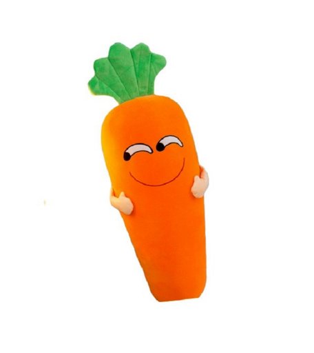 Мягкая игрушка Super01 Морковь 60 см цвет: оранжевый