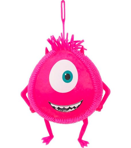 Антистресс игрушка Игруша Инопланетянин розовый со светом 22 см