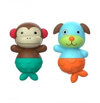 Игровой набор для ванной Skip Hop "Собака и обезьяна"