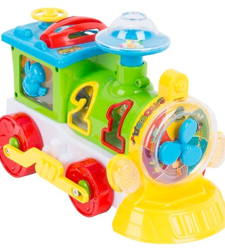 Развивающая игрушка Zhorya Забавный локомотивчик 22 см