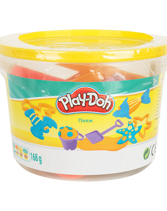 Набор для лепки из пластилина Play-Doh Ведёрочко желтая оранжевый