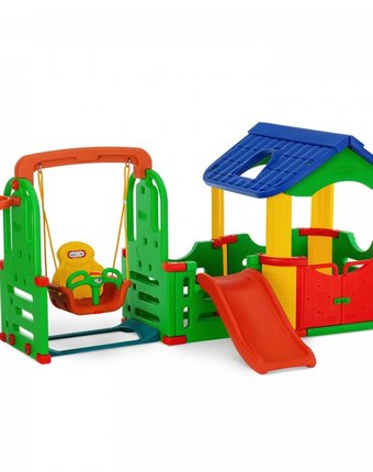 Миниатюра фотографии Happy box детский игровой комплекс для дома и улицы мульти-хаус jm-804в