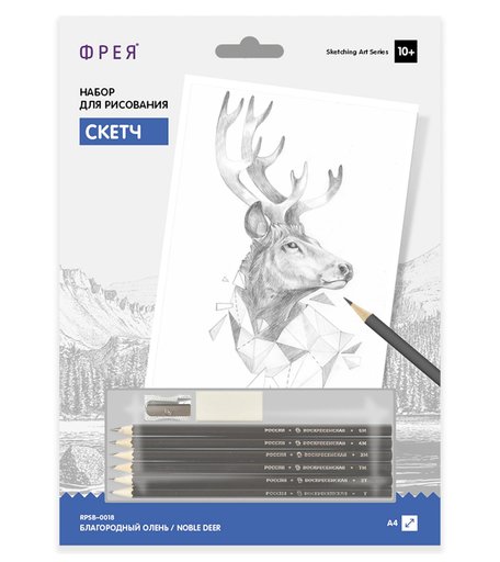 Раскраска по шаблону ФРЕЯ Благородный олень