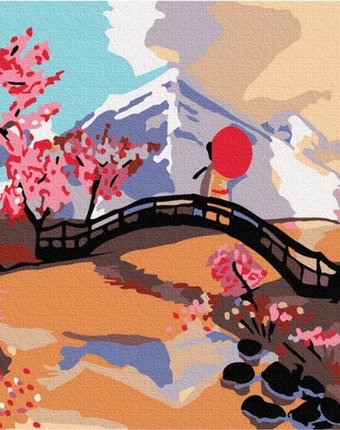 Molly Картина по номерам Японский пейзаж 20х15 см