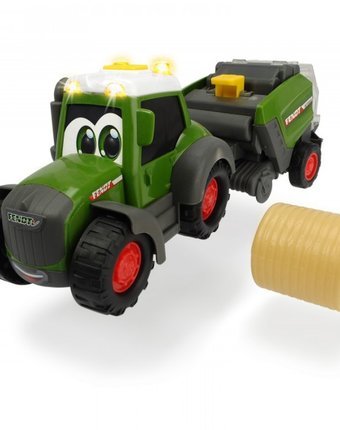 Миниатюра фотографии Dickie трактор happy fendt с прессом для сена 30 см
