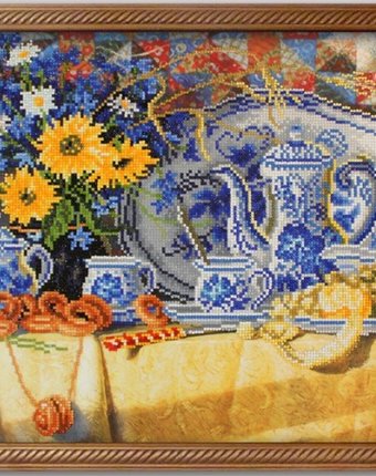 Миниатюра фотографии Color kit мозаичная картина чаепитие