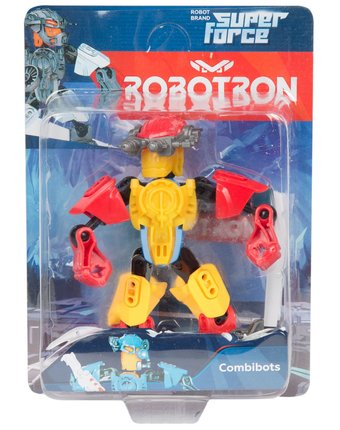 Миниатюра фотографии Конструктор robotron superforce робот-конструктор (красно-желтый)