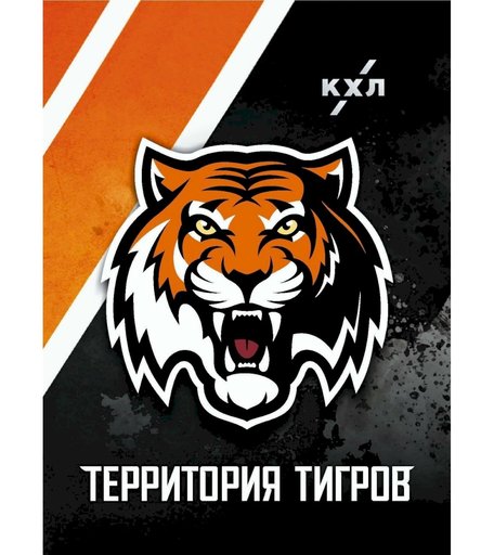 Блокнот крупная клетка A6 96л Издательство Учитель с символикой ХК Амур А6, 48 л.