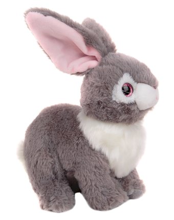 Мягкая игрушка Игруша Кролик серый 32 см цвет: серый