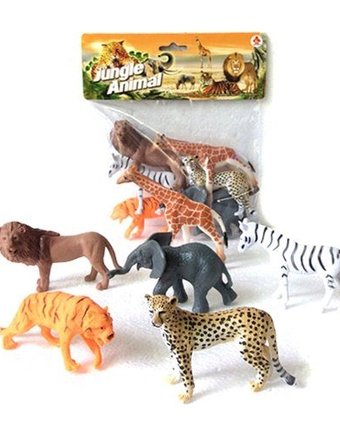 Миниатюра фотографии Игровой набор наша игрушка jungle animal 6 шт 8 см