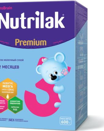Миниатюра фотографии Молочный напиток nutrilak premium 3 с 12 месяцев мл