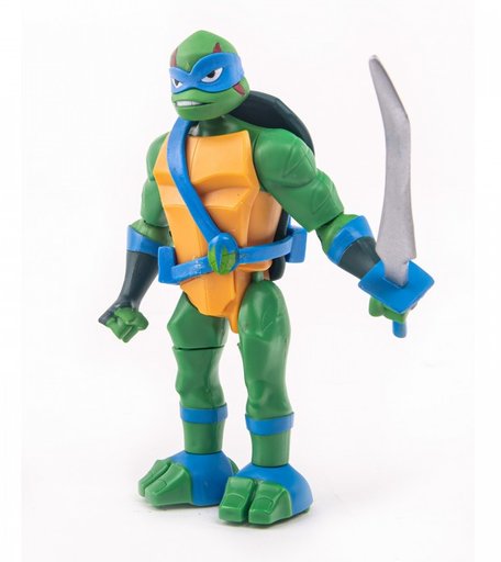 Playmates TMNT Фигурка Черепашки-ниндзя Лео в атаке с разворота 15 см