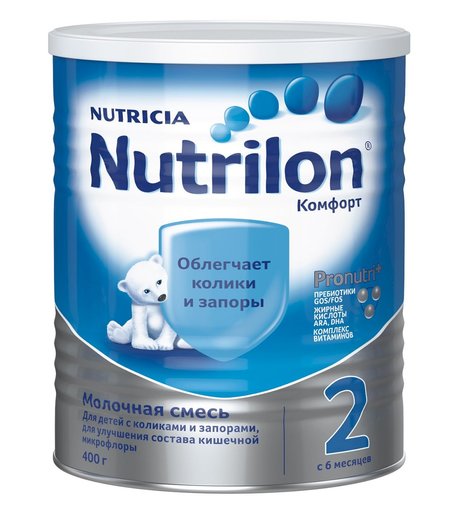 Молочная смесь Nutrilon Комфорт 2 6-12 месяцев, 400 г