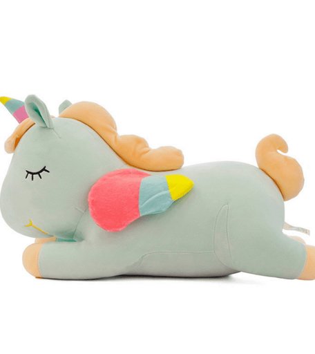 Мягкая игрушка Super01 Единорог Единорог 30 см цвет: голубой