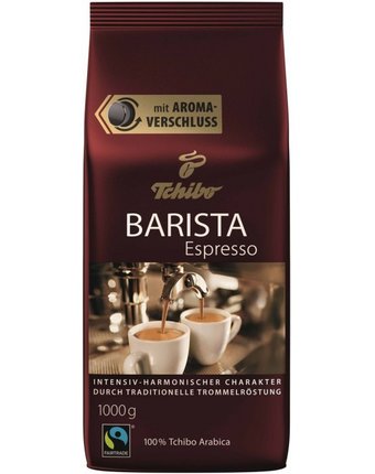 Миниатюра фотографии Tchibo кофе barista espresso зерновой 1000 г