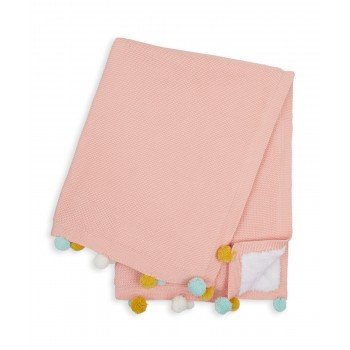 Плед Mothercare вязаный 90x70 см, розовый