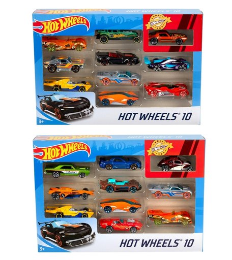 Игровой набор Hot Wheels подарочный из 10 базовых машин