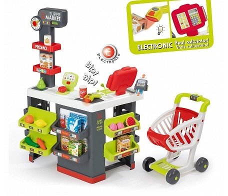 Smoby Супермаркет с тележкой и аксессуарами