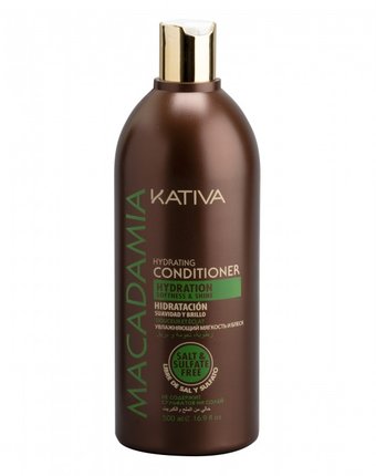 Kativa Macadamia Интенсивно увлажняющий кондиционер для нормальных и поврежденных волос 500 мл
