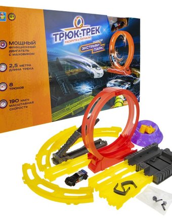 1 Toy Набор Трюк-трек Экстрим-парк с машинкой и аксессуаром