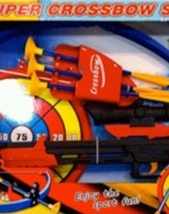 Миниатюра фотографии Toy target набор игрушечный арбалет со стрелами