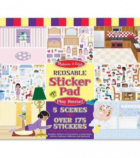 Melissa & Doug Набор со стикерами и фоном Домик для игр