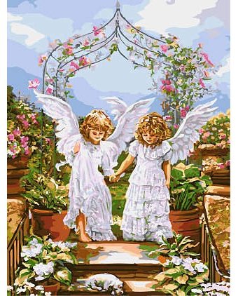Paintboy Картина по номерам Друзья-ангелы 40х50 см