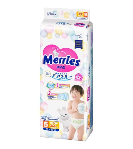 Подгузники Merries (12-20 кг) шт.