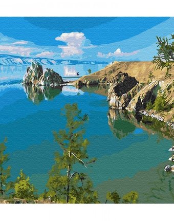 Molly Картина по номерам Озеро Байкал 40х50 см