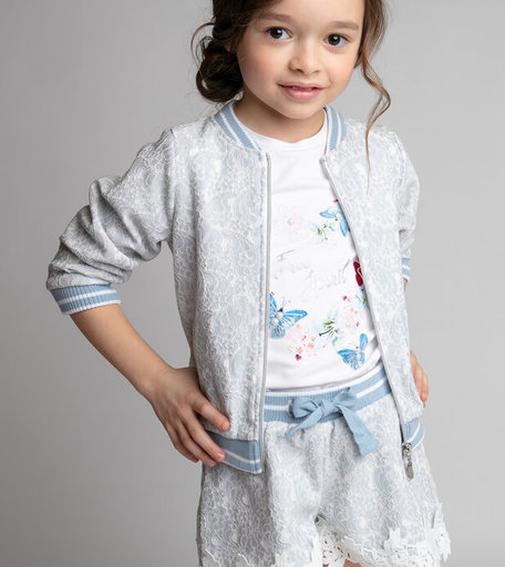 Толстовка-бомбер для девочки