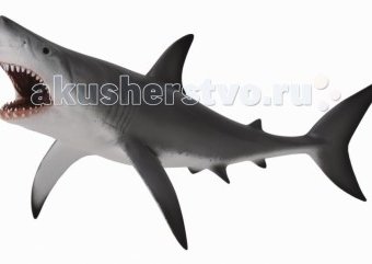 Миниатюра фотографии Collecta фигурка акула большая белая xl