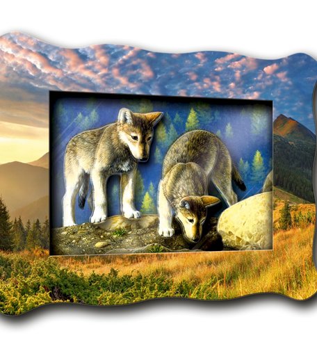 Хобби и Творчество VIZZLE Объемная картина Юные охотники