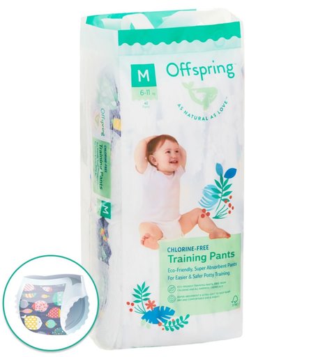 Трусики-подгузники Offspring Рыбки, р. 3, 6-11 кг, 42 шт