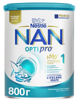 Молочная смесь Нан Optipro® 1 0-6 месяцев, 800 г