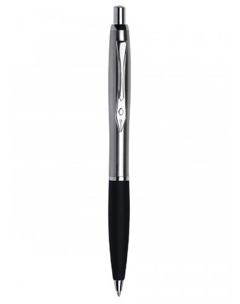 Platignum Шариковая ручка с чёрной резиновой манжетой и дополнительным стержнем